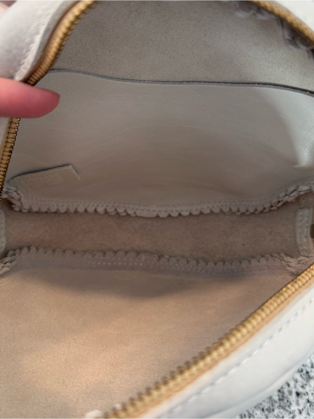 Portland Leather Pearl Large Circle Crossbody - Picture 6 of 7